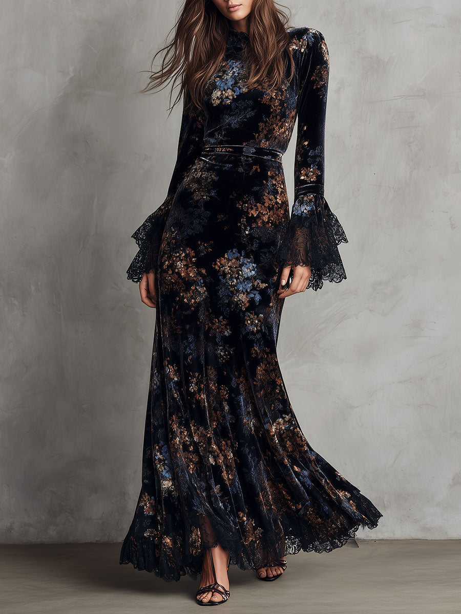 Isabel · Vestido floral con mangas de campana