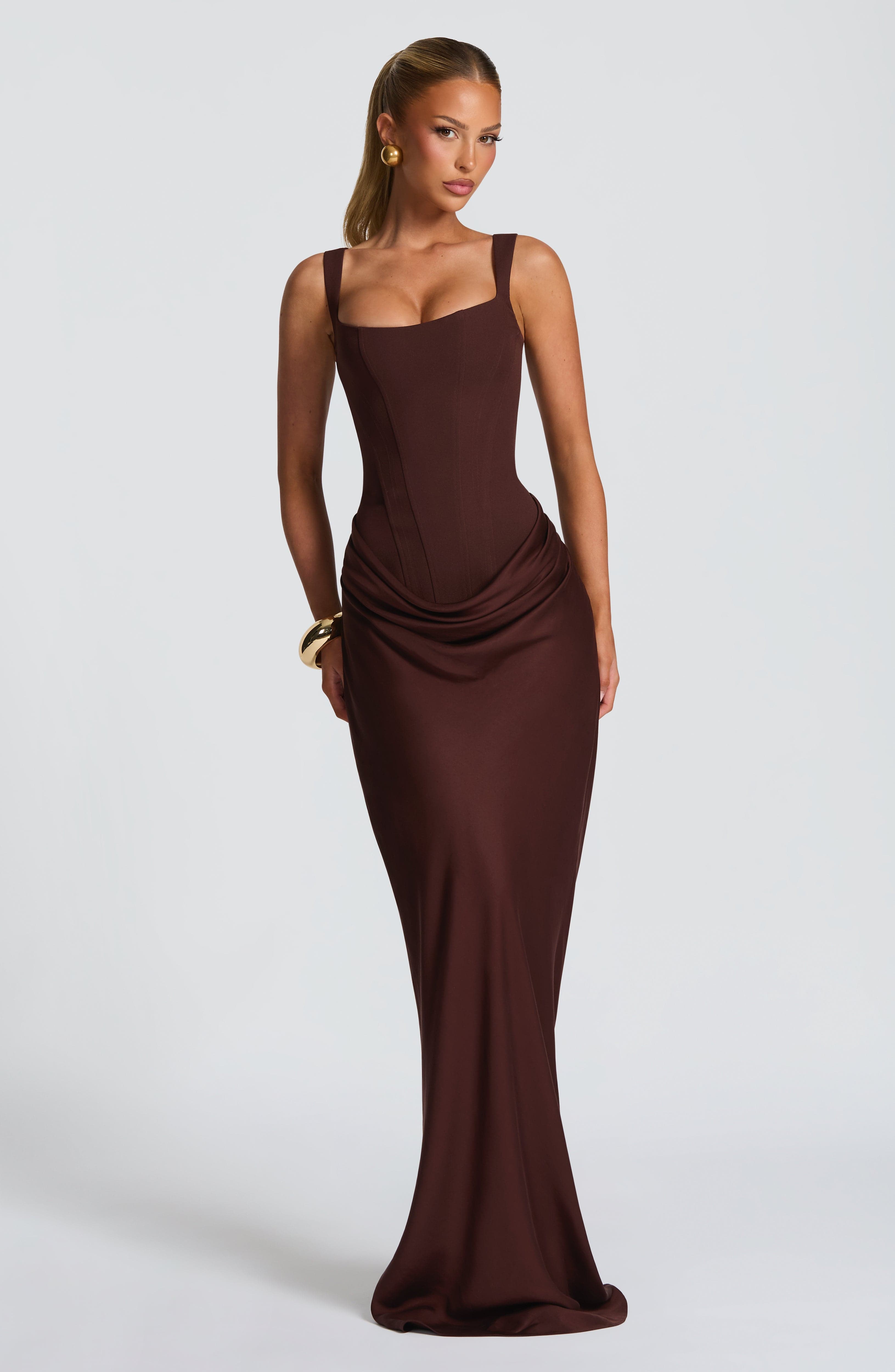 Elisa™ | Vestido premium estructurado con falda satinada