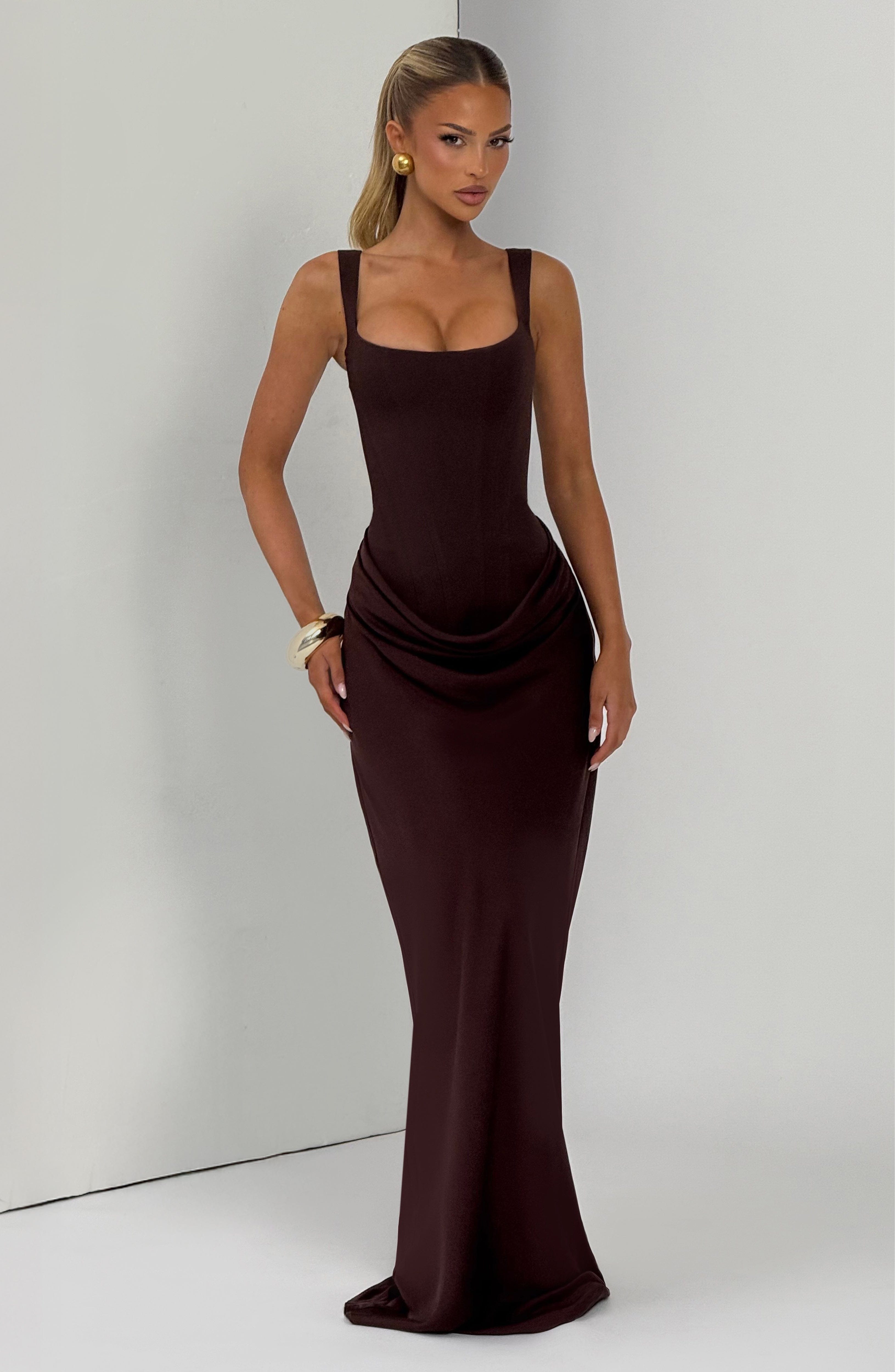 Elisa™ | Vestido premium estructurado con falda satinada