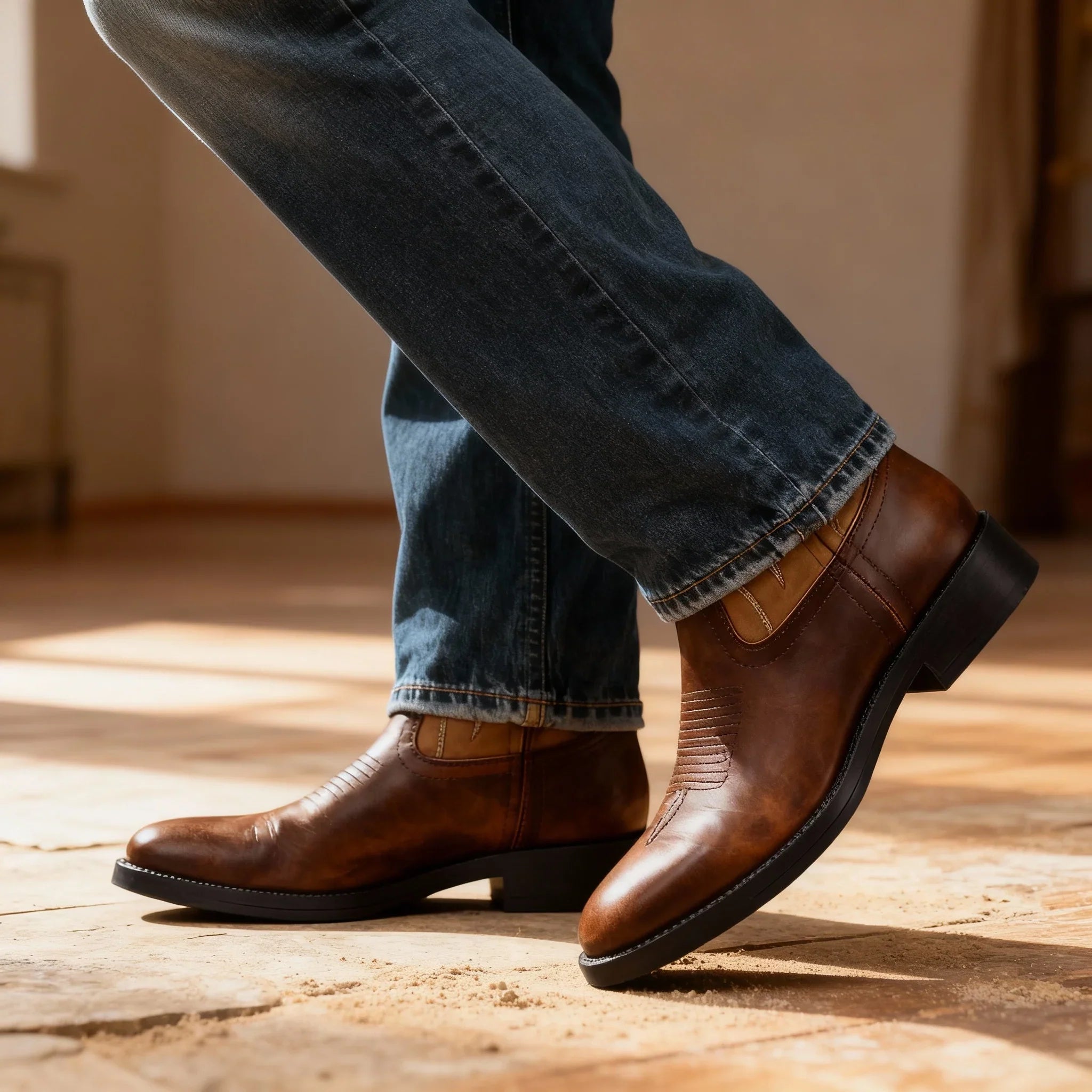 Owen | Botas de Vaquero de Cuero Western para Hombres