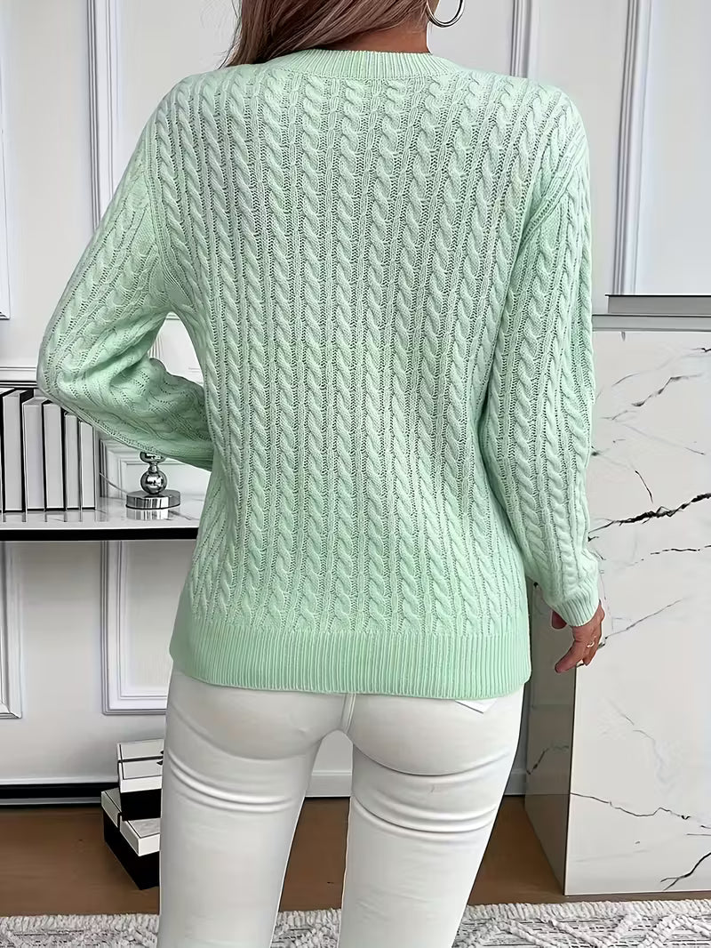 Suéter Minimalista de Punto Suave — Look Limpio