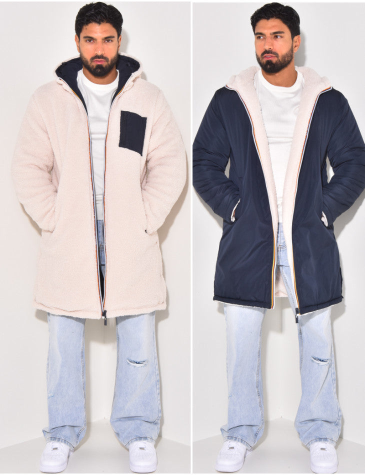 Lorenzo | Chaqueta larga reversible con forro térmico