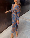 Amalia™ | Vestido elegante con estampado artístico