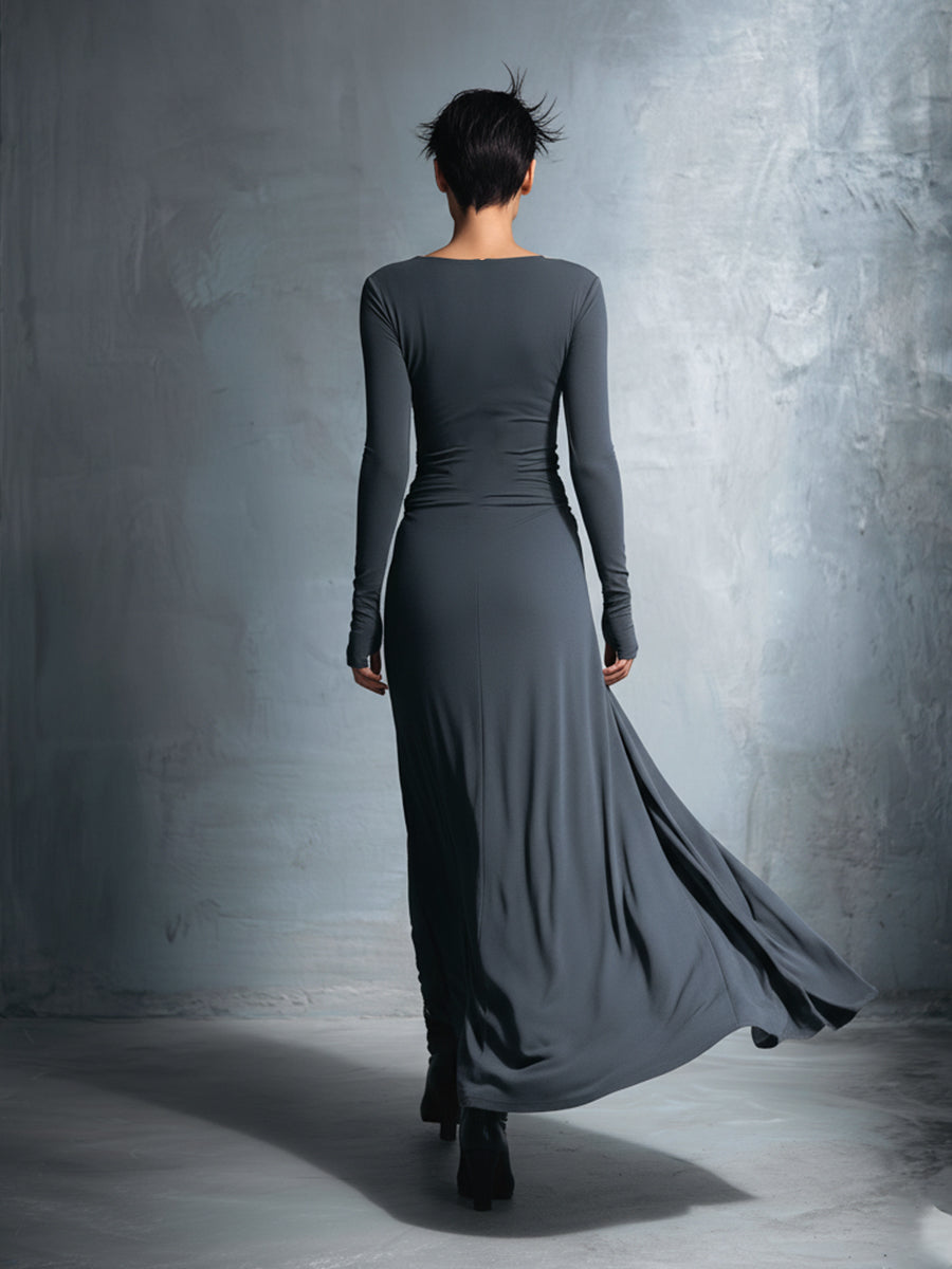 Nadia ❘ Vestido maxi con nudo lateral
