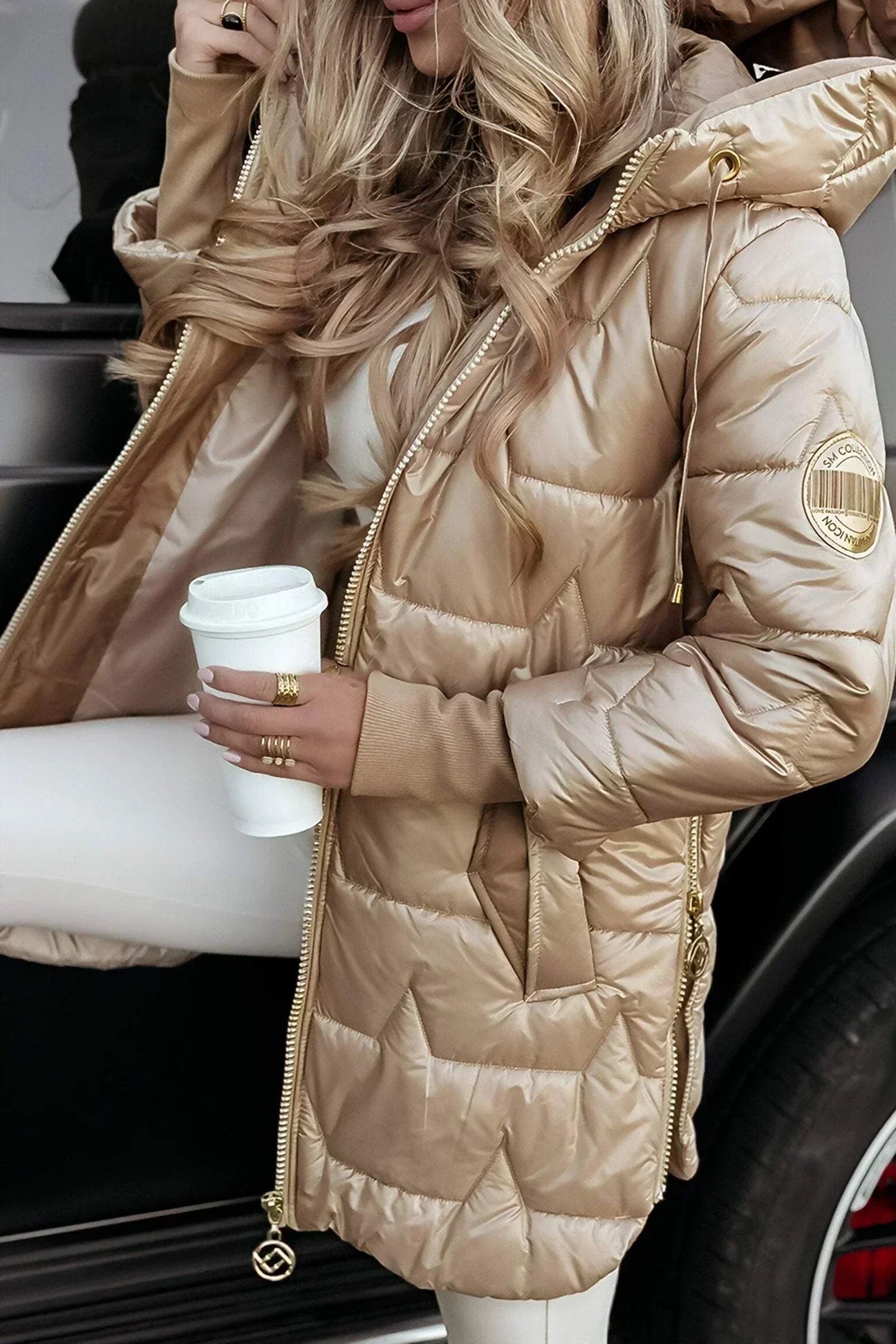 MILA | Chaqueta Larga Acolchada