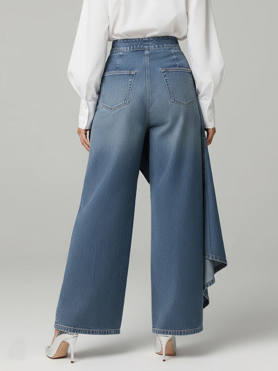 Jeans de pierna ancha para uso diario
