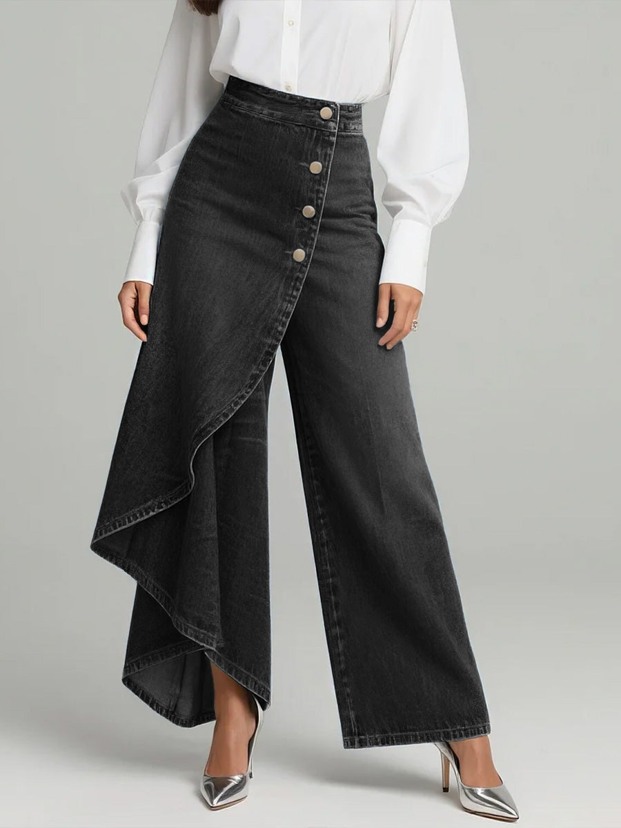 Jeans de pierna ancha para uso diario