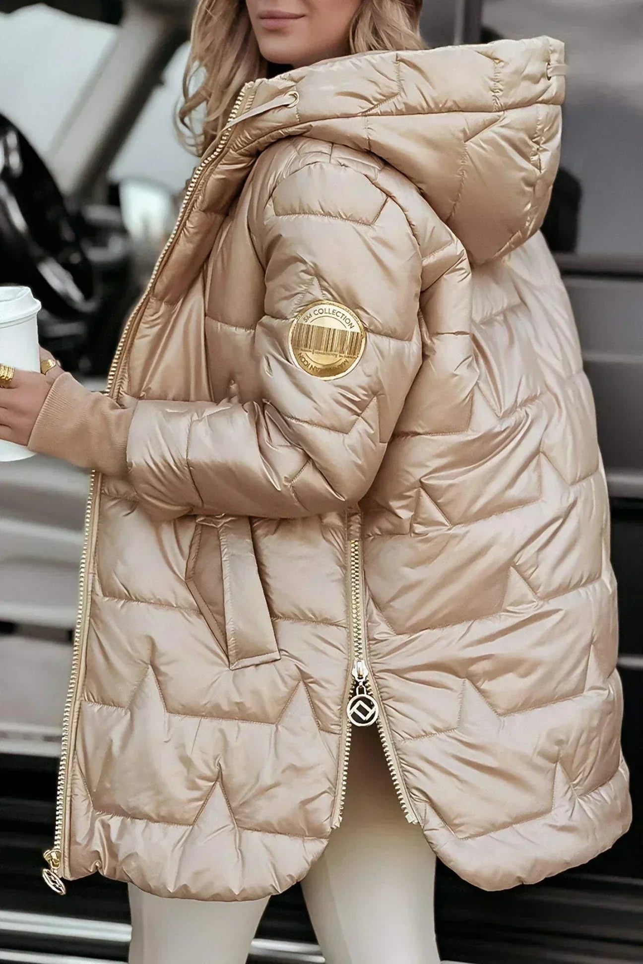 MILA | Chaqueta Larga Acolchada