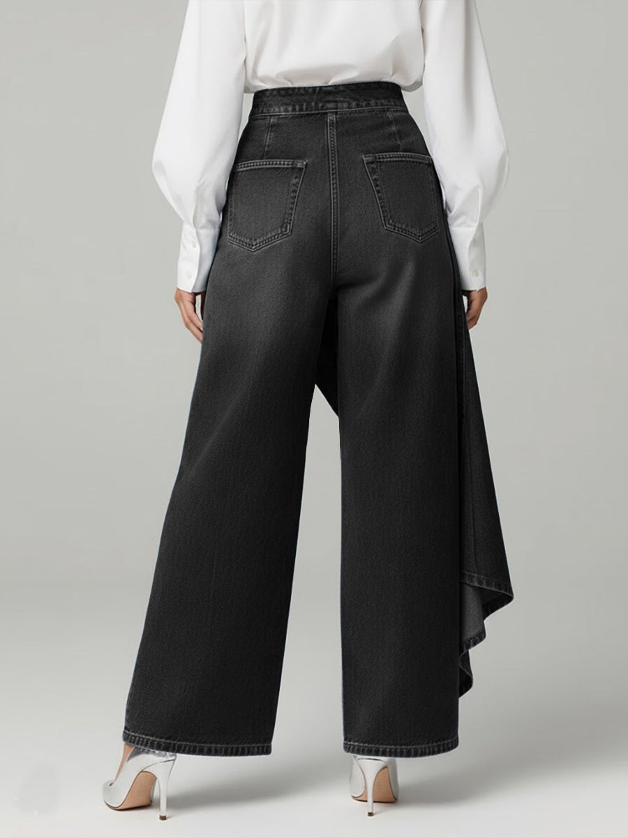 Jeans de pierna ancha para uso diario
