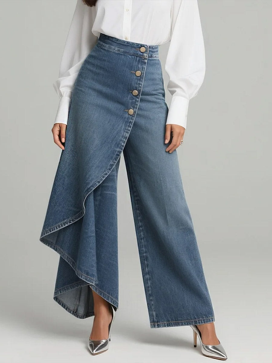 Jeans de pierna ancha para uso diario