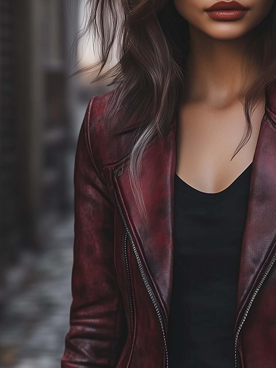 Carmen · Chaqueta Biker con Cremallera
