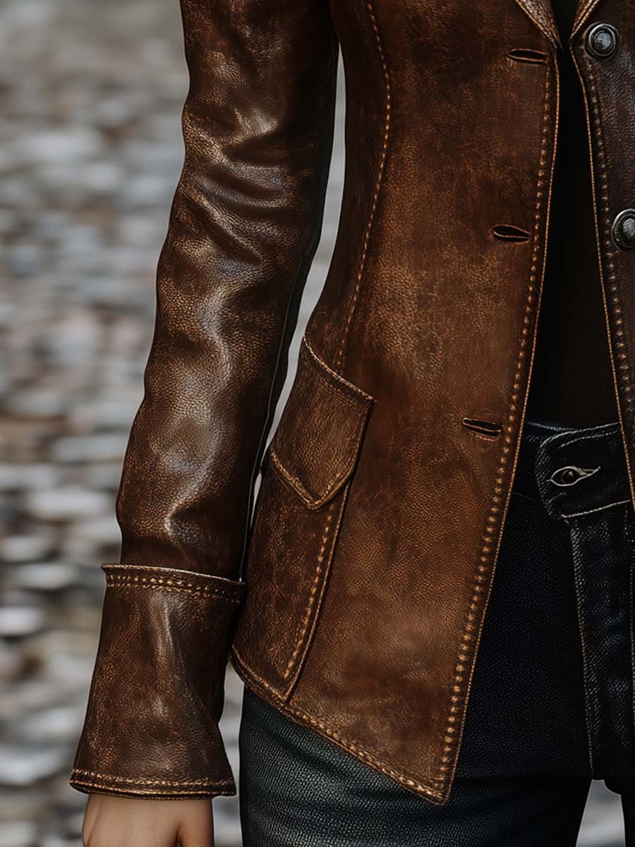 Rocío · Chaqueta Vintage con Bolsillos