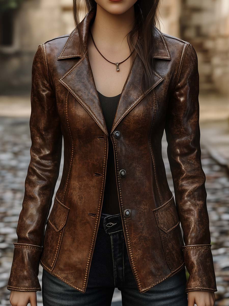 Rocío · Chaqueta Vintage con Bolsillos